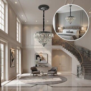 Foto 5 | Foto 5 | Candil De Cristal Para Techo E14 Cromo Metal Cityluz Luxe