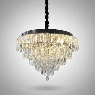 Foto 6 | Foto 6 | Candil De Cristal Para Techo E14 Cromo Metal Cityluz Luxe