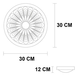 Foto 7 | Foto 7 | Lámpara De Techo Cityluz Plafón Gelato Foco Tradicional