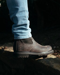 Foto 5 | Foto 5 | Botas Padilla C1108 Chelsea De Piel Crazy Gris Para Hombre