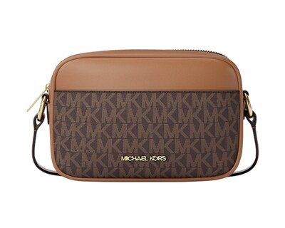 Foto 1 | Foto 1 | Bolsa Michael Kors Jet Set Small Signature Logo Camera Crossbody Café