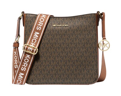 Foto 1 | Foto 1 | Bolsa Michael Kors Jet Set Travel Small Signature Logo Messenger Bag Café