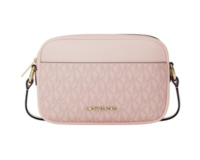 Foto 1 | Foto 1 | Bolsa Michael Kors Jet Set Small Signature Logo Camera Crossbody Rosa