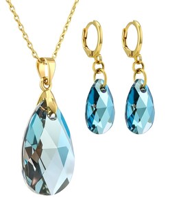 Foto 1 | Foto 1 | Juego De Collar Y Aretes De Mujer Chapa De Oro De 18k Corte Leaves. Zvezda