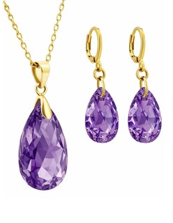 Foto 1 | Foto 1 | Juego De Collar Y Aretes De Mujer Chapa De Oro De 18k Corte Leaves. Zvezda