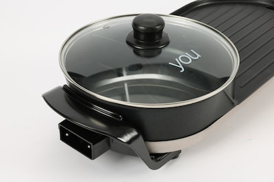 Foto 4 | Foto 4 | Olla Caliente You R410 Negro con Tapa Plancha Parrilla Eléctrica 2 en 1