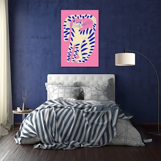 Foto 2 | Foto 2 | Cuadro Decorativo Impreso 60x80cm Gato Azul