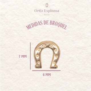 Foto 2 | Foto 2 | Ortiz Espinosa Broquel Herradura Lisa De Oro 10k