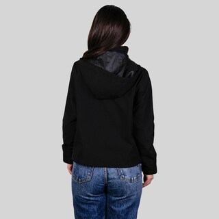 Foto 2 | Foto 2 | Chamarra Impermeable Para Dama Con Gorro Greenlander Negro