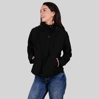 Foto 3 | Foto 3 | Chamarra Impermeable Para Dama Con Gorro Greenlander Negro