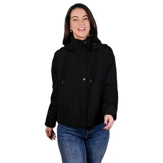 Foto 7 | Foto 7 | Chamarra Impermeable Para Dama Con Gorro Greenlander Negro