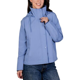 Foto 1 | Foto 1 | Chamarra Impermeable Para Dama Con Gorro Greenlander Azul