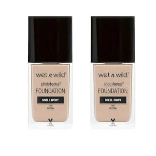 Foto 1 | Foto 1 | Base De Maquillaje Líquida Matte Photo Focus Wet N Wild Shell Ivory ( 2 Piezas)