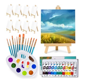 Foto 1 | Foto 1 | Mini Lienzo Xtellar con Pinturas y Pinceles 33 Piezas