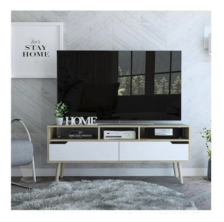 Foto 1 | Foto 1 | Mesa Para Tv Hasta 65 Pulgadas Con Entrepaños Organizadores Color Blanco | Excelsior