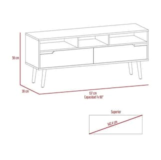 Foto 4 | Foto 4 | Mesa Para Tv Hasta 65 Pulgadas Con Entrepaños Organizadores Color Blanco | Excelsior