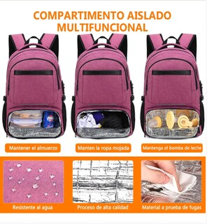 Foto 3 | Foto 3 | Mochila De Almuerzo Antirrobo Impermeable Xtellar Modelo Rosa