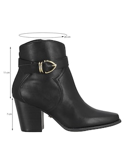 Foto 5 | Foto 5 | Botín Casual Westies Negro Sintético Para Mujer