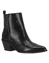 Botin Casual Westies Negro Sintetico Para Mujer