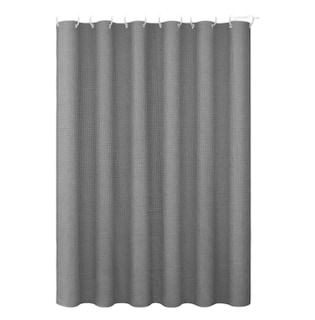 Foto 1 | Foto 1 | Cortina De Baño Tejido Gofre Modelo Gris