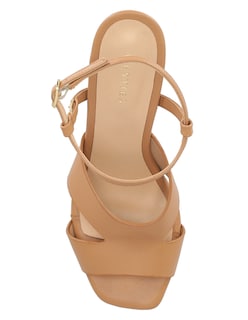 Foto 4 | Foto 4 | Sandalia De Tacón Casual Westies Café Sintético Para Mujer