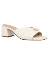 Sandalia De Tacón Casual Westies Beige Sintetico Para Mujer