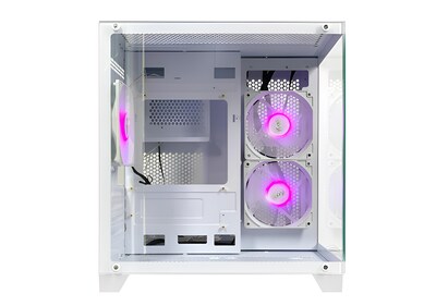 Foto 3 | Foto 3 | Gabinete Panzer Ii Cubo Mini-tower Micro-atx Xzeal Usb 2.0/3.0 Sin Fuente 3 Ventiladores Instalados Blanco