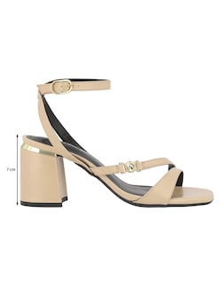 Foto 5 | Foto 5 | Sandalia De Tacón Casual Westies Beige Sintético Para Mujer