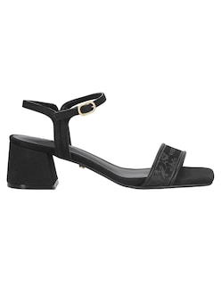 Foto 2 | Foto 2 | Sandalia De Tacón Casual Westies Negro Textil Para Mujer