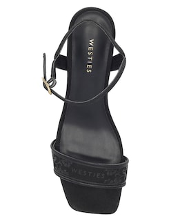 Foto 4 | Foto 4 | Sandalia De Tacón Casual Westies Negro Textil Para Mujer