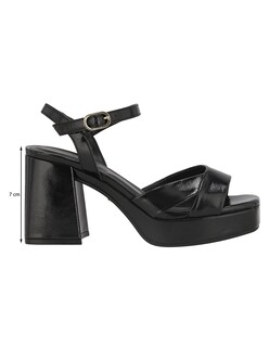 Foto 5 | Foto 5 | Sandalia De Tacón Casual Westies Negro Sintético Para Mujer