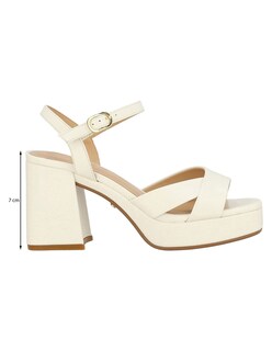 Foto 5 | Foto 5 | Sandalia De Tacón Casual Westies Beige Sintético Para Mujer