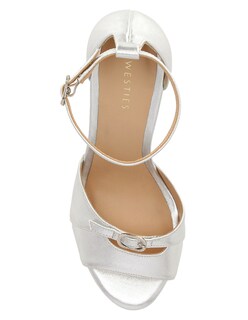 Foto 4 | Foto 4 | Sandalia De Tacón Casual Westies Plateado Sintético Para Mujer