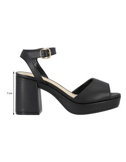 Foto 5 | Foto 5 | Sandalia De Tacón Casual Westies Negro Sintetico Para Mujer