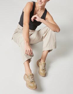 Foto 6 | Foto 6 | Tenis Casual Westies Beige Textil Para Mujer