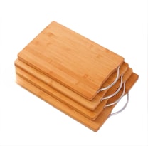 Tabla Para Picar De Cortar De Madera Con Mango Xtellar Modelo Café