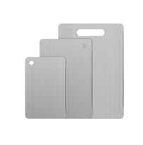 3 Tablas De Cocina De Acero Inoxidable Para Picar Xtellar Modelo Plateado
