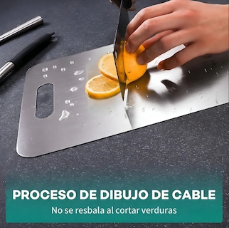 Foto 3 | Foto 3 | 3 Tablas De Cocina De Acero Inoxidable Para Picar Xtellar Modelo Plateado