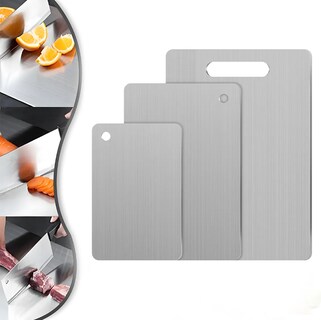 Foto 4 | Foto 4 | 3 Tablas De Cocina De Acero Inoxidable Para Picar Xtellar Modelo Plateado