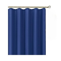 Cortina De Baño Impermeable Con Ganchos Modelo Azul