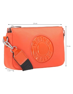 Foto 5 | Foto 5 | Bolsa Crossbody Westies Hbbarnatwe Anaranjado Textil Para Mujer