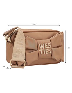 Foto 5 | Foto 5 | Bolsa Crossbody Westies Hbkiryuwe Café Textil Para Mujer
