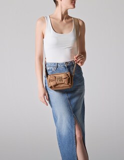 Foto 6 | Foto 6 | Bolsa Crossbody Westies Hbkiryuwe Café Textil Para Mujer