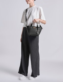 Foto 6 | Foto 6 | Bolsa Crossbody Westies Hbelevenwe Negro Textil Para Mujer