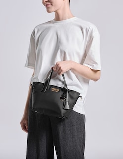 Foto 7 | Foto 7 | Bolsa Crossbody Westies Hbelevenwe Negro Textil Para Mujer