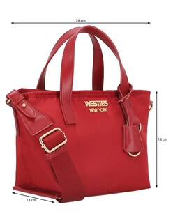Foto 5 | Foto 5 | Bolsa Crossbody Westies Hbelevenwe Rojo Textil Para Mujer