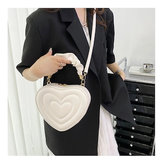 Foto 2 | Foto 2 | Bolso De Forma De Corazón De Mano Para Mujer Blanco