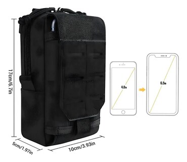 Foto 3 | Foto 3 | Bolsa Táctica Militar Celular Accesorios Xtellar Modelo Negro