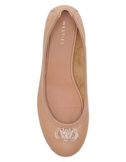 Foto 4 | Foto 4 | Balerina Casual Westies Beige Sintético Para Mujer