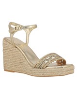 Alpargata Casual Westies Dorado Sintético Para Mujer